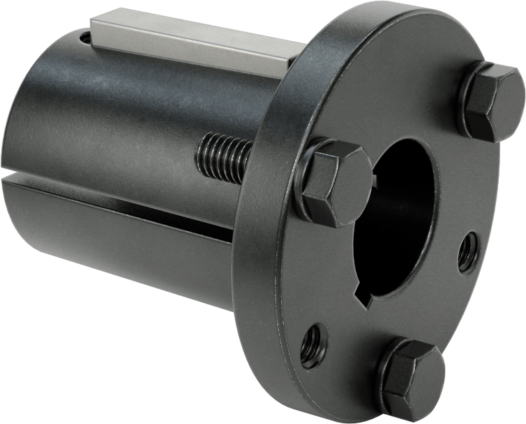 Yarık Konik Burç, 1-1/8" Mil Çapı için Makine Anahtarlı P2 Stili, Çelik