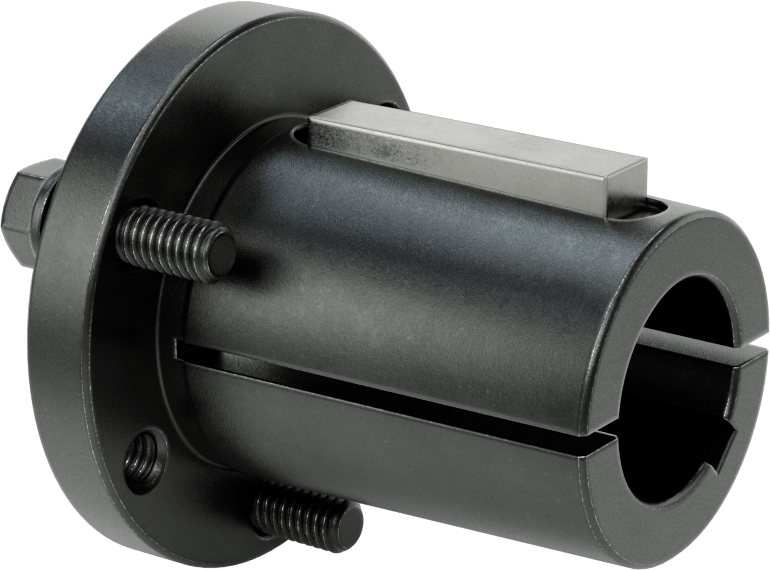 Yarık Konik Burç, 1-1/8" Mil Çapı için Makine Anahtarlı P2 Stili, Çelik