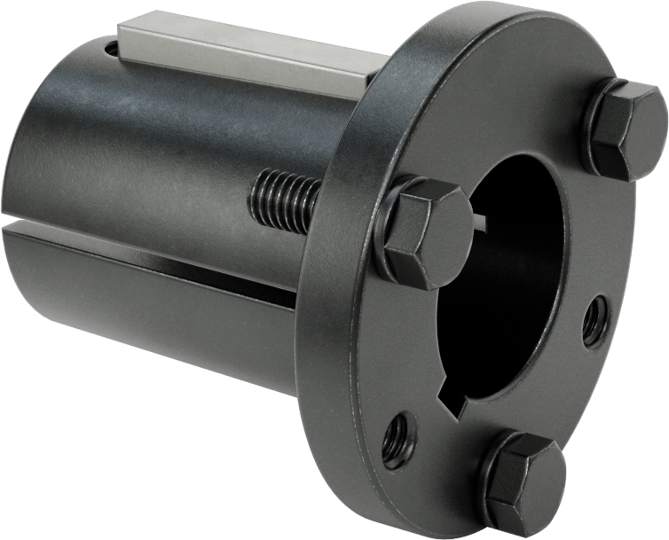 Yarık Konik Burç, 1-3/8" Mil Çapı için Makine Anahtarlı P2 Stili, Çelik