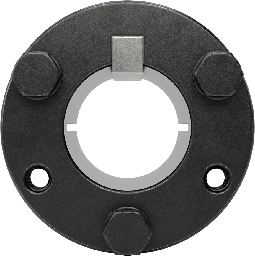 Yarık Konik Burç, 1-1/2" Mil Çapı için Makine Anahtarlı P2 Stili, Çelik