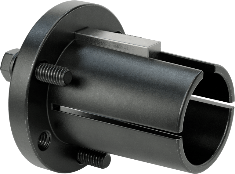 Yarık Konik Burç, 1-1/2" Mil Çapı için Makine Anahtarlı P2 Stili, Çelik