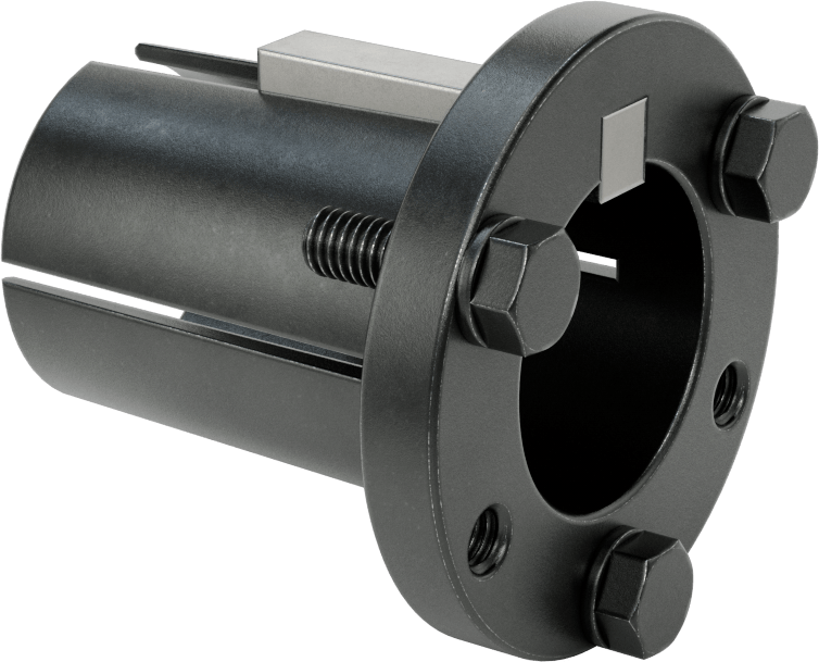 Yarık Konik Burç, 1-5/8" Mil Çapı için Makine Anahtarlı P2 Stili, Çelik