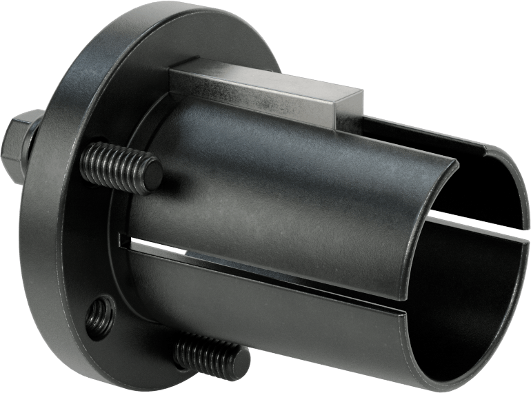 Yarık Konik Burç, 1-5/8" Mil Çapı için Makine Anahtarlı P2 Stili, Çelik