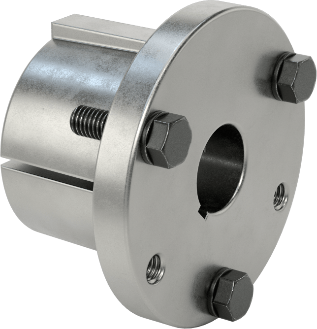 Yarık Konik Burç, 1-1/8" Mil Çapı için Makine Anahtarlı Q1 Stili, Çelik