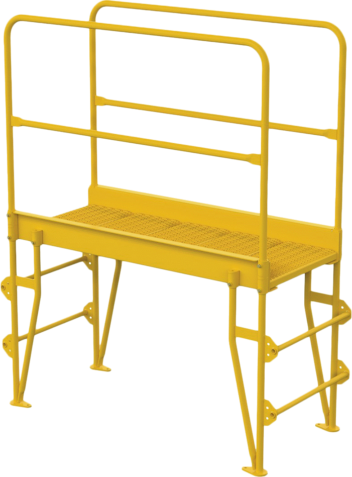 Yer Tasarrufu Sağlayan Çapraz Merdiven, Yuvarlak Basamak, 6'7“ Yükseklik x 29” Genişlik x 5'5" Derinlik Toplam