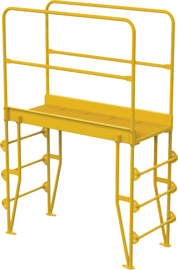 Yer Tasarrufu Sağlayan Çapraz Merdiven, Yuvarlak Basamak, 7'7“ Yükseklik x 29” Genişlik x 5'5" Derinlik Toplam