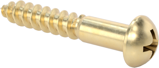 Pirinç Phillips Dekoratif Yuvarlak Başlı Vidalar, Ahşap için, 3 Boyutu, 5/8" Uzunluk
