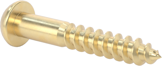 Pirinç Phillips Dekoratif Yuvarlak Başlı Vidalar, Ahşap için, 3 Boyutu, 5/8" Uzunluk