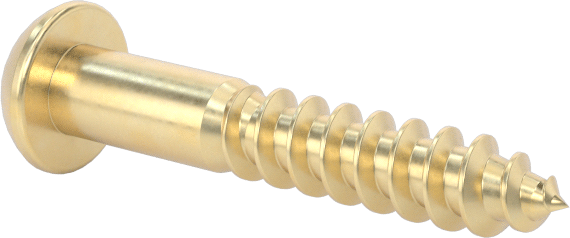 Pirinç Phillips Dekoratif Yuvarlak Başlı Vidalar, Ahşap için, 5 Numara, 3/4" Uzunluk