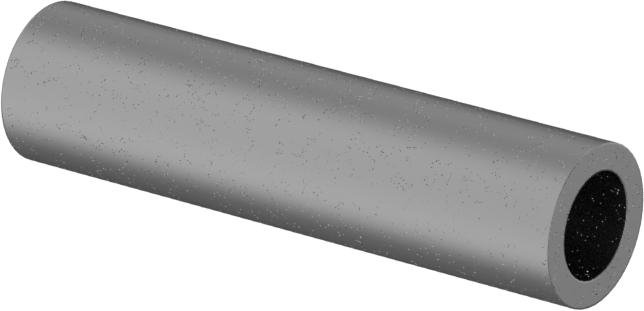 Titanyum Dişsiz Ara Parça, 1/4" OD, 1" Uzunluk