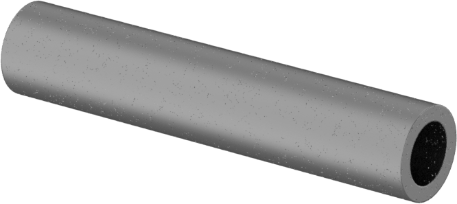 Titanyum Dişsiz Ara Parça, 1/4" OD, 1-1/4" Uzunluk