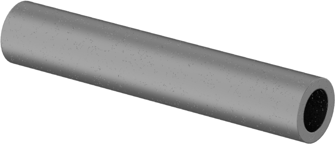 Titanyum Dişsiz Ara Parça, 1/4" OD, 1-3/8" Uzunluk