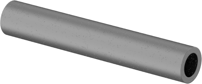Titanyum Dişsiz Ara Parça, 1/4" OD, 1-1/2" Uzunluk
