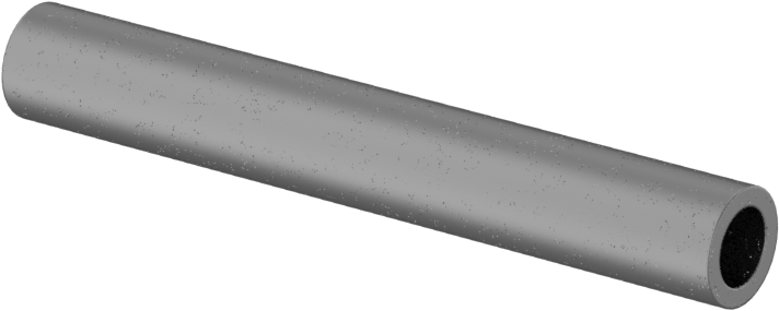 Titanyum Dişsiz Ara Parça, 1/4" OD, 1-3/4" Uzunluk