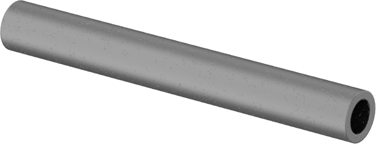 Titanyum Dişsiz Ara Parça, 1/4" OD, 2" Uzunluk