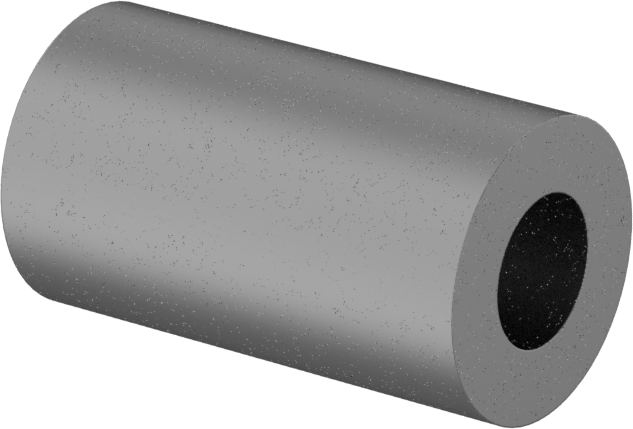 Titanyum Dişsiz Ara Parça, 1/2" OD, 7/8" Uzunluk