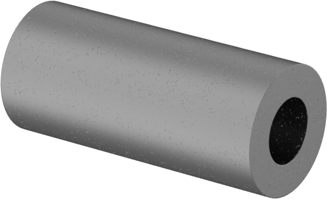 Titanyum Dişsiz Ara Parça, 1/2" OD, 1-1/8" Uzunluk