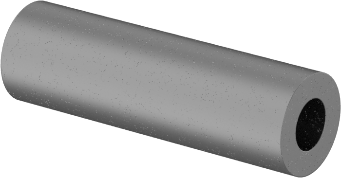 Titanyum Dişsiz Ara Parça, 1/2" OD, 1-5/8 inç Uzunluk