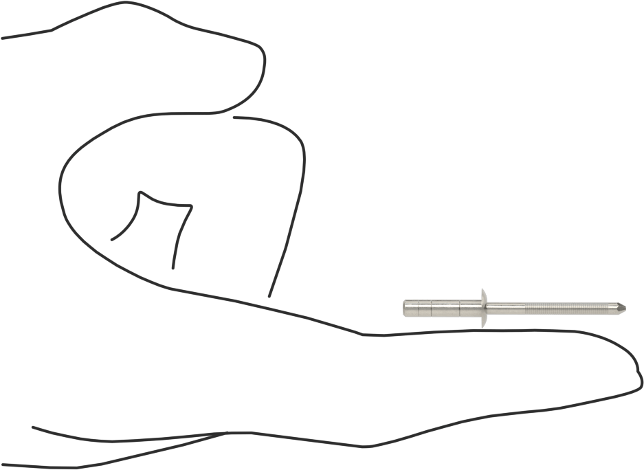 Wd-Kalınlık-Aralığı Yüksek Mukavemetli Kör Perçinler, 18-8 Paslanmaz Çelik, Kubbeli Başlık, 1/8" Çap, 0,039“ - 0,236” Kalınlık için