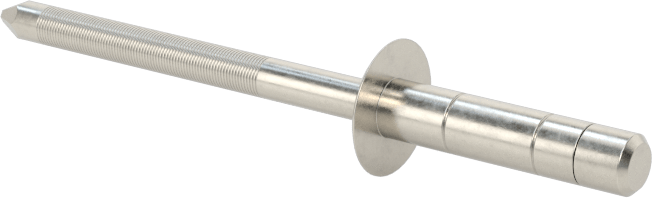 Wd-Kalınlık-Aralığı Yüksek Mukavemetli Kör Perçinler, 18-8 Paslanmaz Çelik, Kubbeli Başlık, 1/8" Çap, 0,039“ - 0,236” Kalınlık için