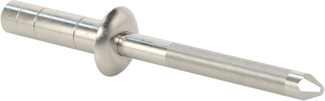 Wd-Kalınlık-Aralığı Yüksek Mukavemetli Kör Perçinler, 18-8 Paslanmaz Çelik, Kubbeli Başlık, 5/32" Çap, 0,079“-0,315” Kalınlığı için