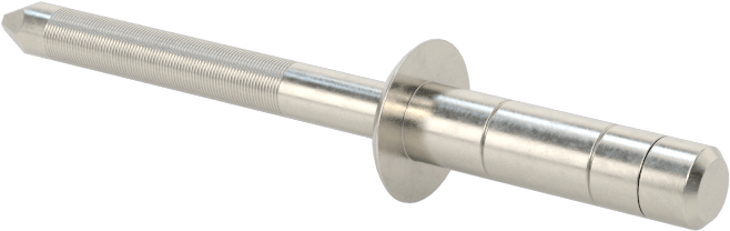 Wd-Kalınlık-Aralığı Yüksek Mukavemetli Kör Perçinler, 18-8 Paslanmaz Çelik, Kubbeli Başlık, 5/32" Çap, 0,079“-0,315” Kalınlığı için
