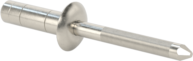 Wd-Kalınlık-Aralığı Yüksek Mukavemetli Kör Perçinler, 18-8 Paslanmaz Çelik, Kubbeli Başlık, 3/16" Çap, 0,059“-0,354” Kalınlık için