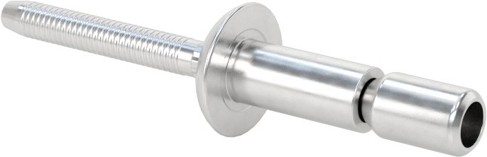 Wd-Kalınlık-Aralığı Yüksek Mukavemetli Kör Perçinler, Alüminyum, Kubbeli Başlık, 1/4" Çap, 0,083“-0,374” Kalınlık