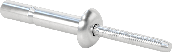 Wd-Kalınlık-Aralığı Yüksek Mukavemetli Kör Perçinler, Alüminyum, Kubbeli Başlık, 1/4" Çap, 0,083“-0,622” Kalınlık