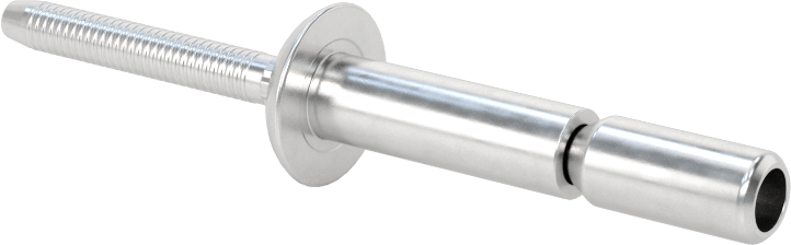 Wd-Kalınlık-Aralığı Yüksek Mukavemetli Kör Perçinler, Alüminyum, Kubbeli Başlık, 1/4" Çap, 0,083“-0,622” Kalınlık