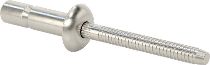 Wd-Kalınlık-Aralığı Yüksek Mukavemetli Kör Perçinler, 18-8 Paslanmaz Çelik, Kubbeli Başlık, 3/16" Çap, 0,062“-0,272” Kalınlık için