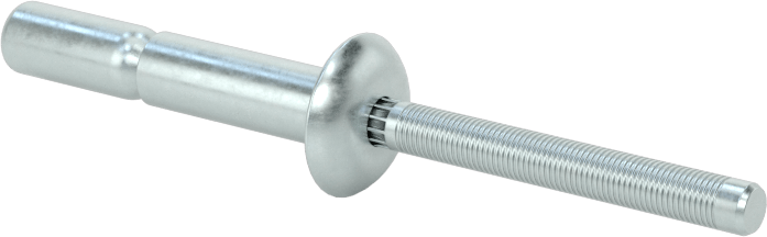 Wd-Kalınlık-Aralığı Yüksek Mukavemetli Kör Perçinler, Çinko Kaplı Çelik, 3/16" Çap, 0,062“ - 0,437” Kalınlık için