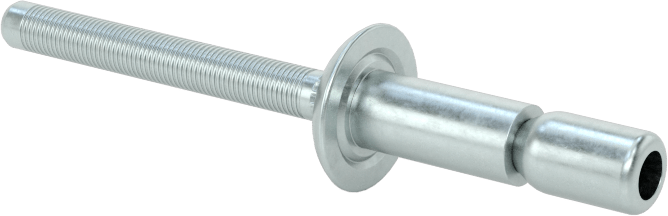 Wd-Kalınlık-Aralığı Yüksek Mukavemetli Kör Perçinler, Çinko Kaplı Çelik, 3/16" Çap, 0,062“-0,270” Kalınlığı