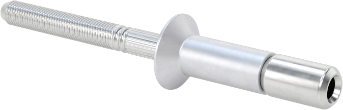 Wd-Kalınlık-Aralığı Yüksek Mukavemetli Kör Perçinler, Alüminyum, Gömme Montaj, 3/16" Çap, 0,125“-0,331” Kalınlığı