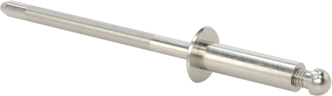18-8 Paslanmaz Çelik Kubbeli Başlı Yüksek Mukavemetli Kör Perçinler, 1/8" Çap, 0,188“-0,312” Malzeme Kalınlığı için