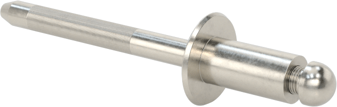 18-8 Paslanmaz Çelik Kubbeli Başlı Yüksek Mukavemetli Kör Perçinler, 1/4" Çap, 0,126“-0,25” Malzeme Kalınlığı için