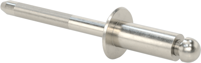 18-8 Paslanmaz Çelik Kubbeli Başlı Yüksek Mukavemetli Kör Perçinler, 1/4" Çap, 0,251“-0,375” Malzeme Kalınlığı için