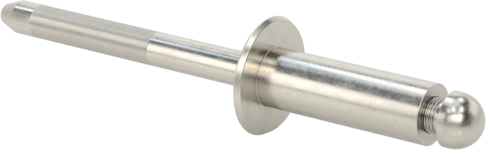 18-8 Paslanmaz Çelik Kubbeli Başlı Yüksek Mukavemetli Kör Perçinler, 1/4" Çap, 0,376“-0,5” Malzeme Kalınlığı için