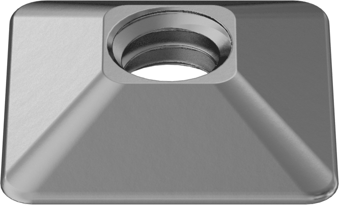 Eğimli Sabotaj Korumalı Somun, Çinko Sarı Kromat Kaplı Çelik, M10 x 1,5 mm Diş