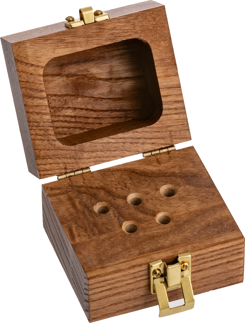 Bur Konteyneri, Ahşap Kutu, 5 Frez için, 1/4" Şaft Çapı için