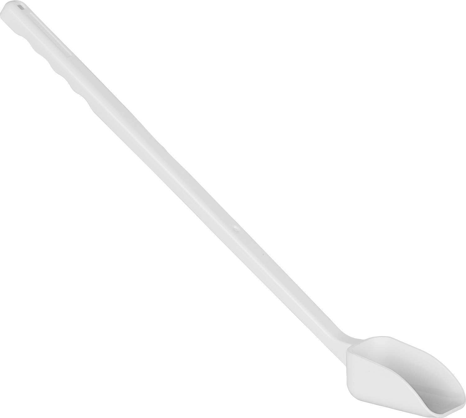 Steril Plastik Kepçe, Düz Taban, 3-1/4 FL oz Kapasite, 2" Genişlikte Çanak, 11,75" Uzun Sap