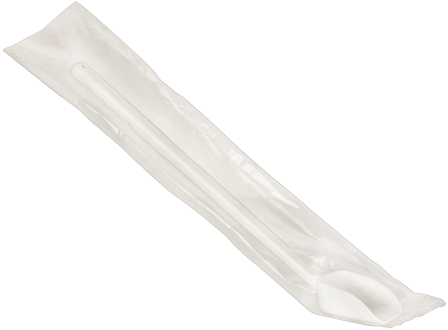 Steril Plastik Kepçe, Düz Tabanlı, 1-1/2 FL. oz. Kapasite, 1-5/8" Çanak Genişliği