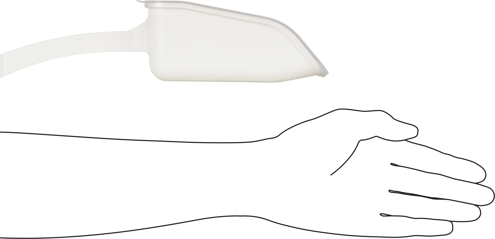 Steril Plastik Kepçe, Düz Tabanlı, 16-3/4 FL. oz. Kapasite, 3-1/2" Çanak Genişliği