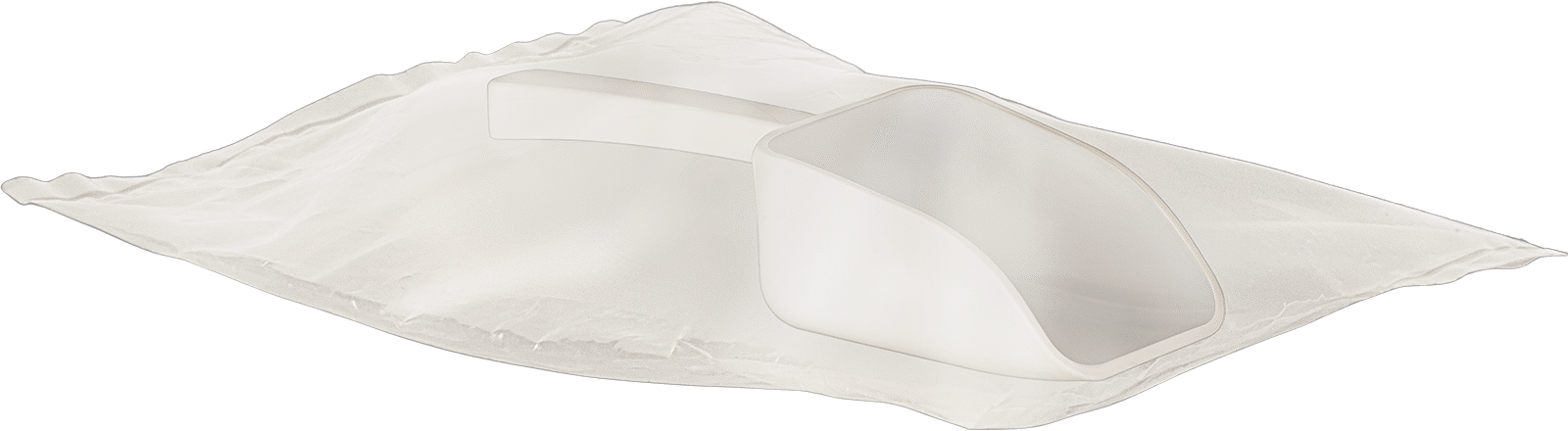 Steril Plastik Kepçe, Düz Tabanlı, 33-3/4 FL. oz. Kapasite, 4-1/8" Çanak Genişliği