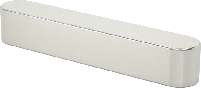 Makine Anahtarı, Yuvarlatılmış, Çelik, 1/4" x 1/4", 1-1/2" Uzunluk, Küçük Boyutlu