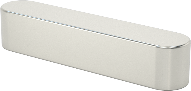 Makine Anahtarı, Yuvarlatılmış, Çelik, 1/4" x 1/4", 1-1/4" Uzunluk, Küçük Boyutlu