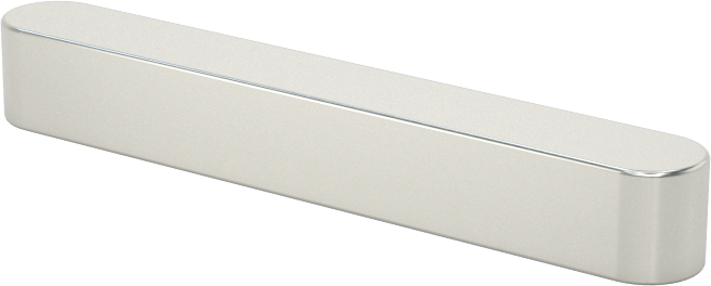 Makine Anahtarı, Yuvarlatılmış, Çelik, 3/16" x 3/16", 1-3/8" Uzunluk, Küçük Boyutlu