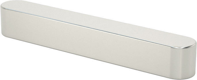 Makine Anahtarı, Yuvarlatılmış, Çelik, 1/4" x 1/4", 1-3/4" Uzunluk, Küçük Boyutlu
