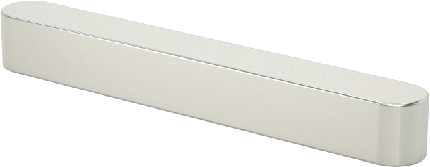 Makine Anahtarı, Yuvarlatılmış, 1008-1045 Çelik, 1/8" x 1/8", 1" Uzunluk, Küçük Boyutlu