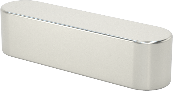Makine Anahtarı, Yuvarlatılmış, 1008-1045 Çelik, 1/8" x 1/8", 1/2" Uzunluk, Küçük Boyutlu
